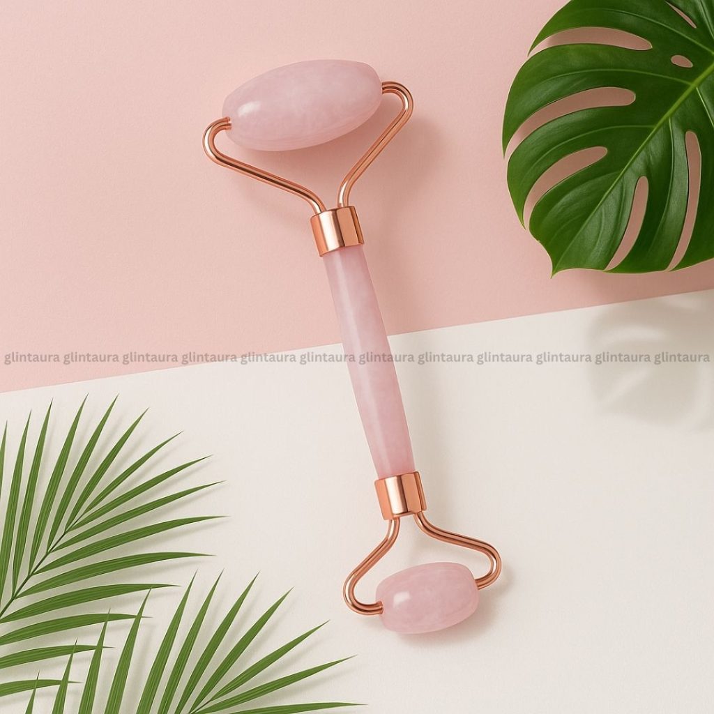 rose quartz face roller