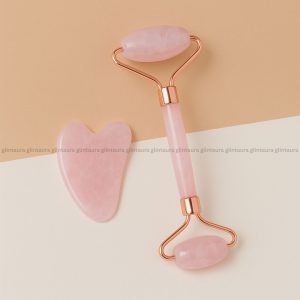 Rose Quartz Roller and Gua Sha Set