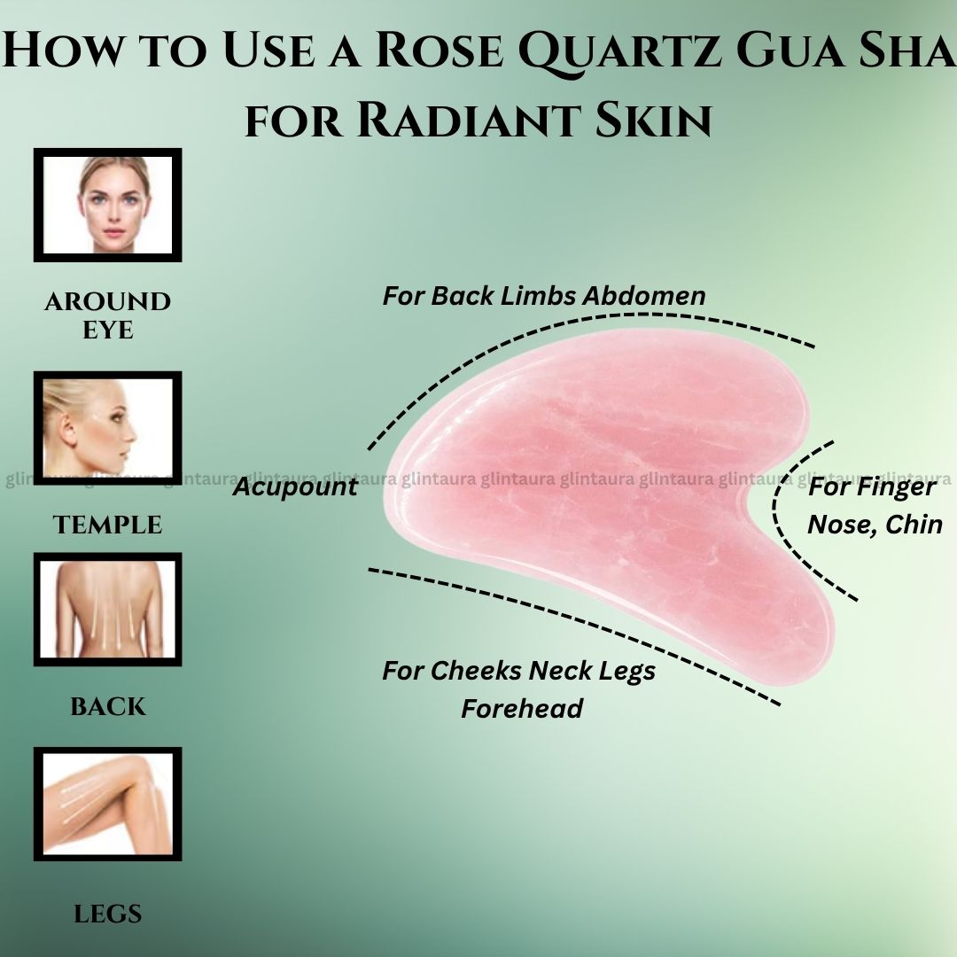 Rose Quartz Gua Sha - Glintaura