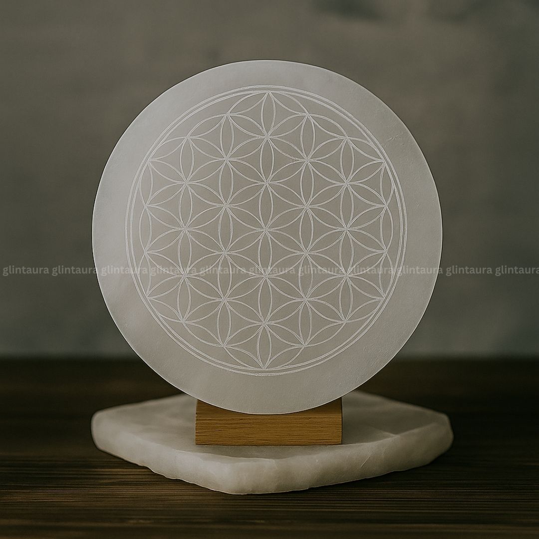 Chakra Selenite Charging Plate