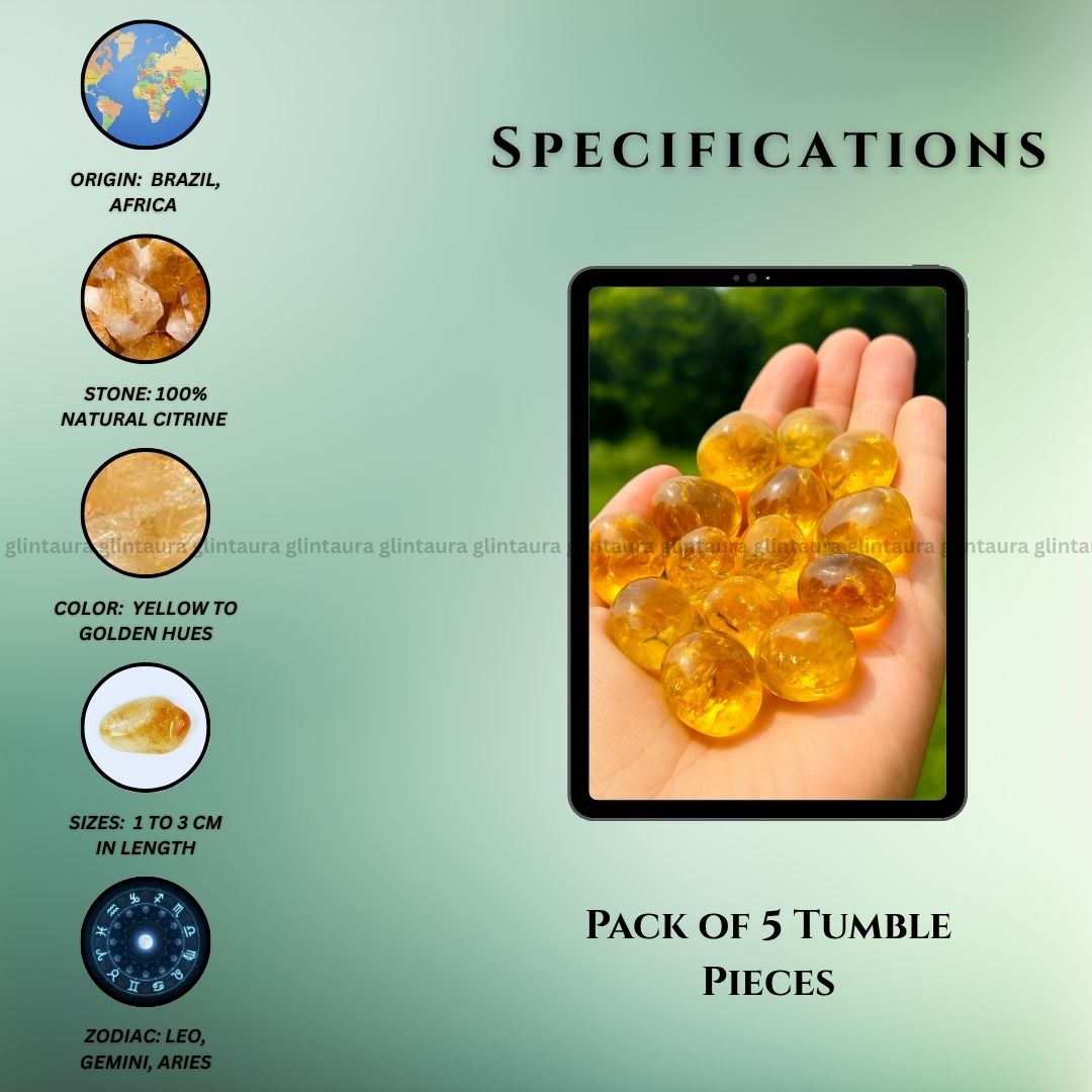 Citrine Tumbled Stones