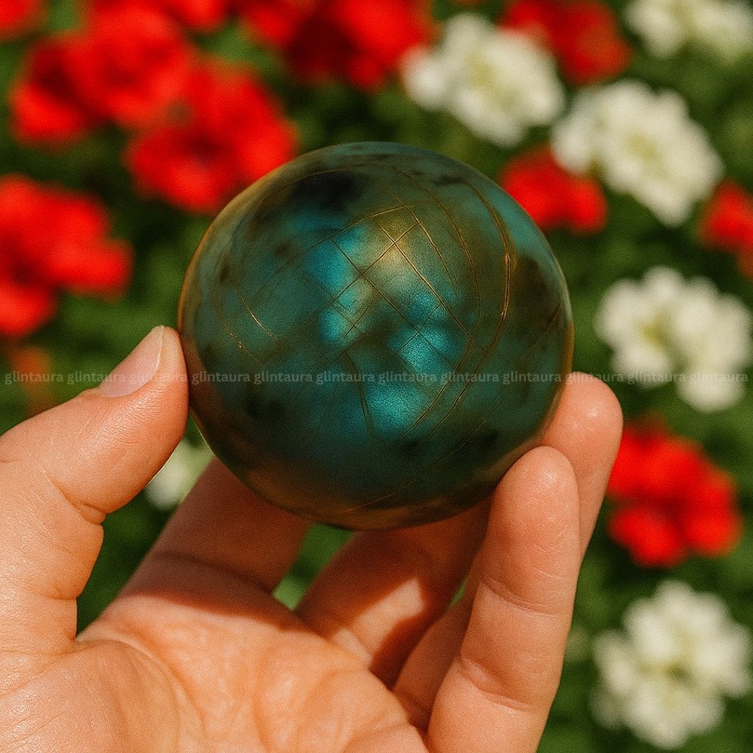 Labradorite Ball 200Gram To 300Gram (Protection, Intuition, Transformation) - Image 10
