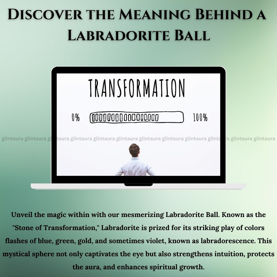 Labradorite Ball 200Gram To 300Gram (Protection, Intuition, Transformation) - Image 2