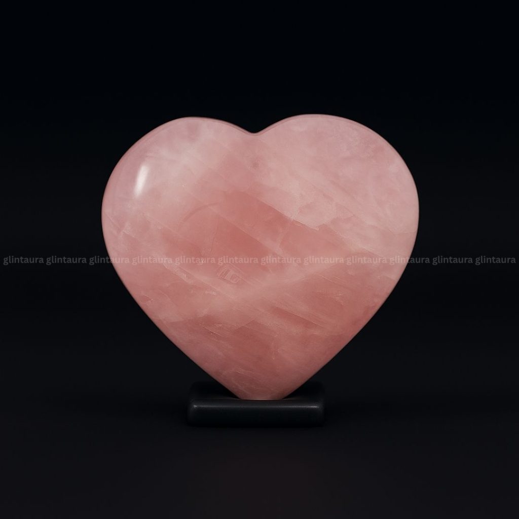 Rose Quartz Crystal Heart