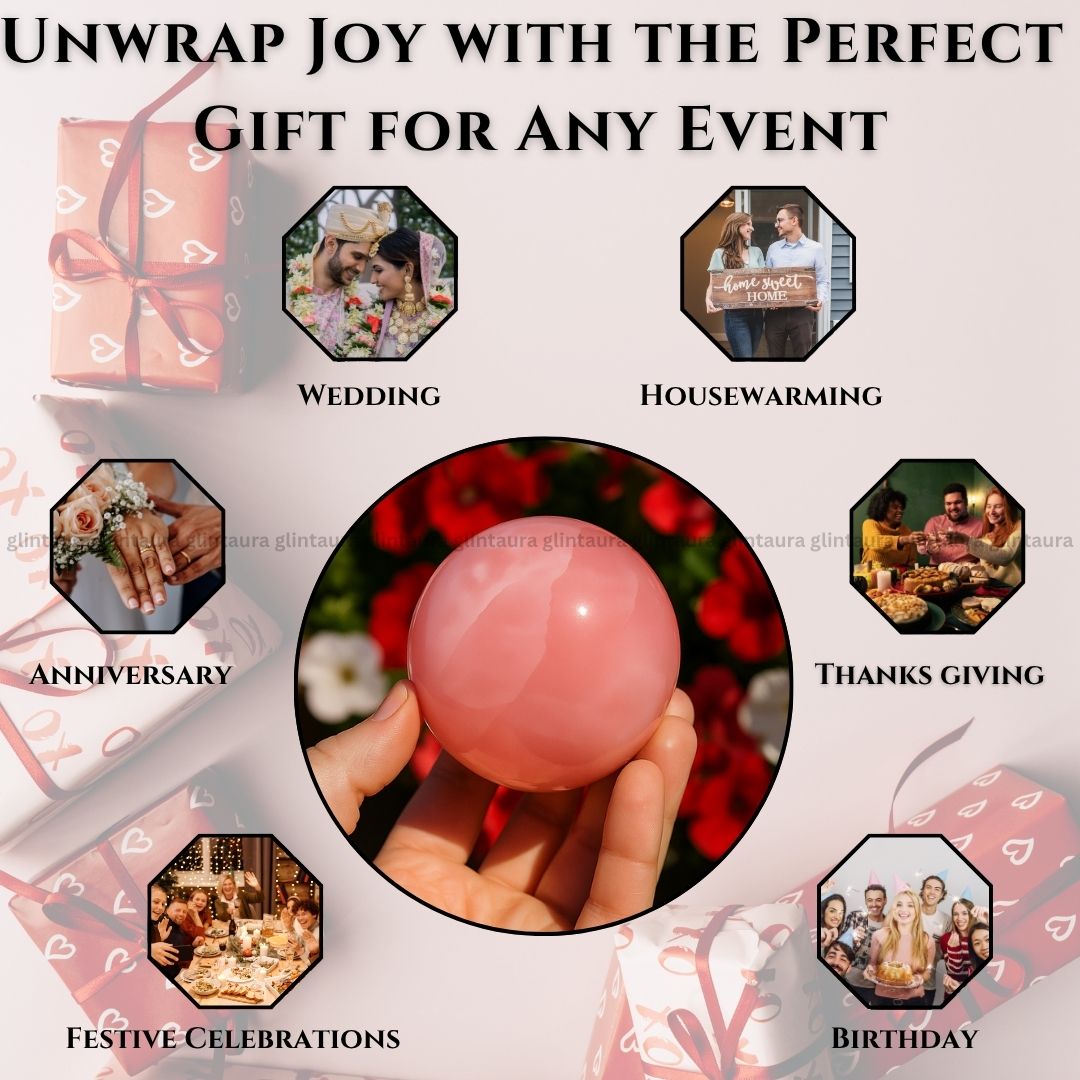 Rose Quartz Ball 200Gram To 300Gram (Brings Love & Emotional Healing) - Image 7
