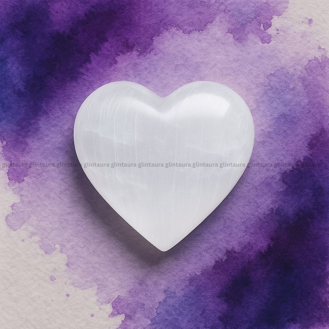 Selenite Crystal Heart