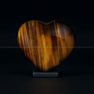 Tiger Eye Crystal Heart