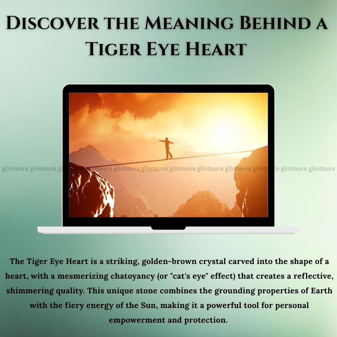 Tiger Eye Crystal Heart 150 To 200Gram (Strength, Courage & Confidence) - Image 2