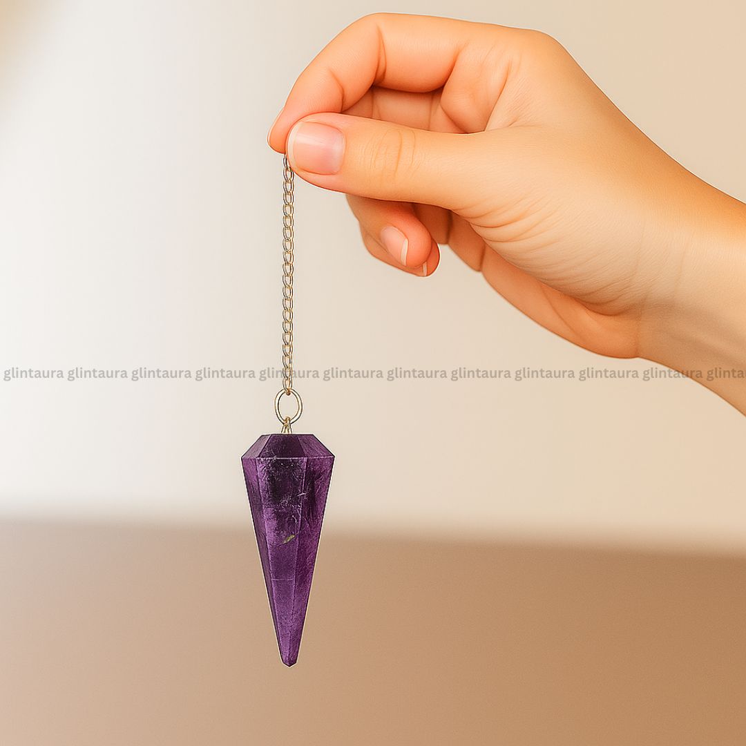Amethyst Crystal Pendulum Dowsing