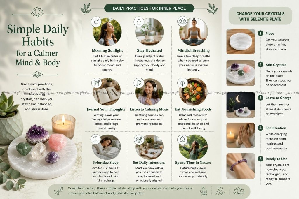 crystals for stress relief