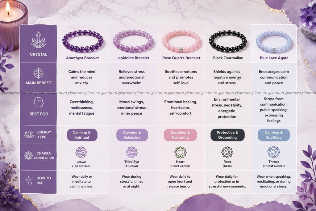 crystals for stress relief