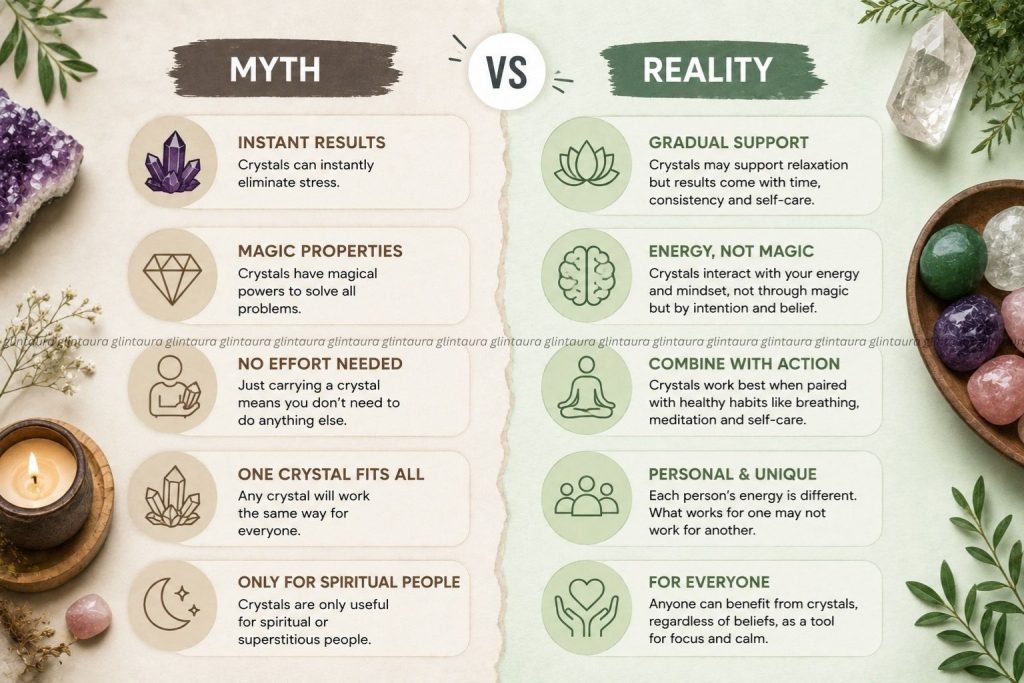 crystals for stress relief