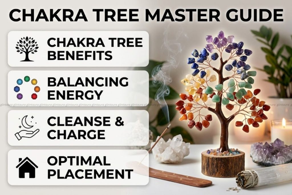 seven chakra crystal tree